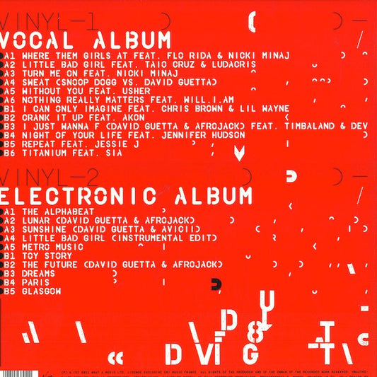 David Guetta Nothing But The Beat 2 Lp Vinyl Doble Black