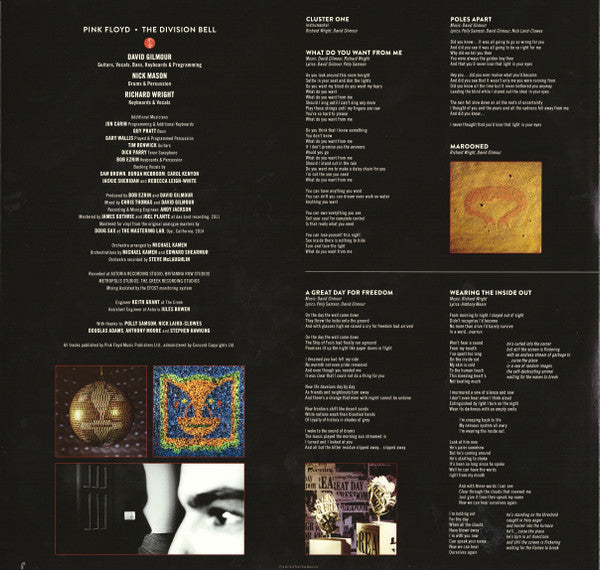 Pink Floyd The Division Bell 2 Lp Vinyl Remastered Edition