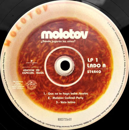 Molotov Donde Jugaran Las Niñas 2 Lp Vinyl