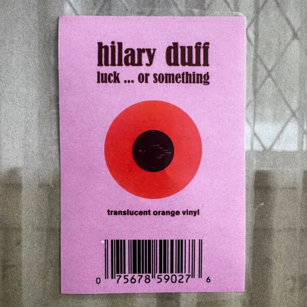 Hilary Duff Luck... Or Something Lp Vinyl Limited Orange Edition