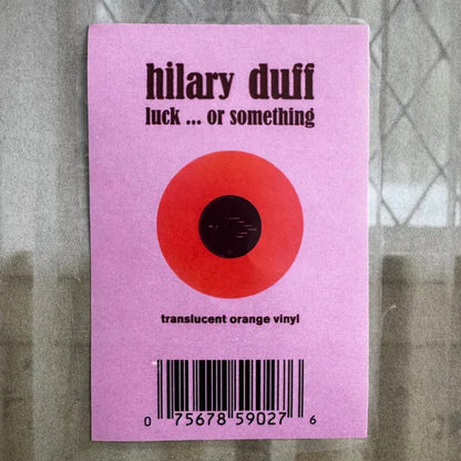 Hilary Duff Luck... Or Something Lp Vinyl Limited Orange Edition