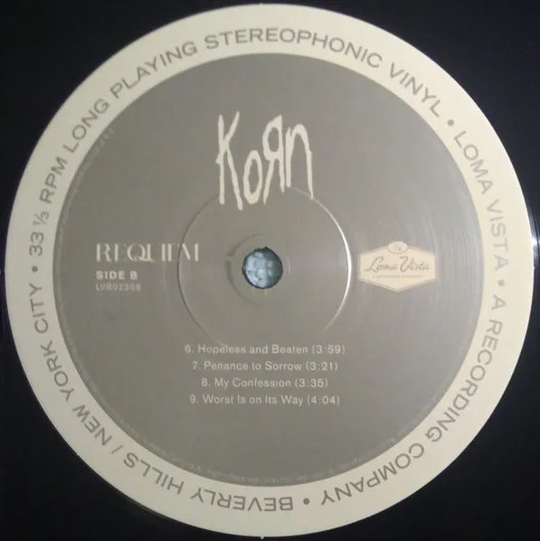 Korn Requiem Black Negro Lp Vinyl