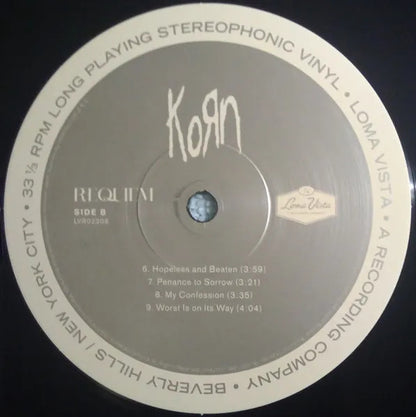 Korn Requiem Black Negro Lp Vinyl