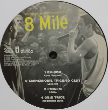 8 Mile Eminem / Soundtrack - 2 Lp Acetato Vinyl