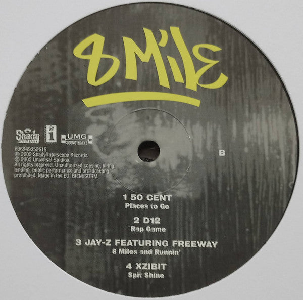 8 Mile Eminem / Soundtrack - 2 Lp Acetato Vinyl