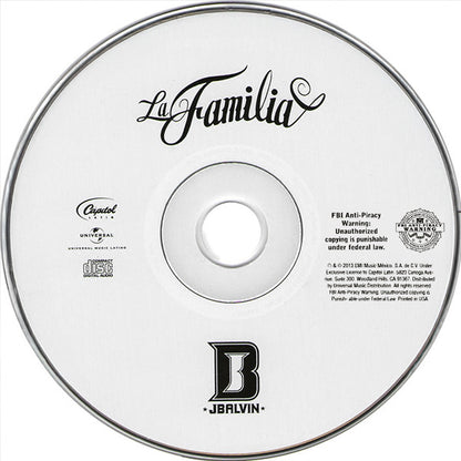 J Balvin La Familia Cd