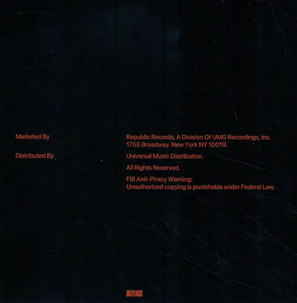 The Weeknd Dancing In The Flames CD