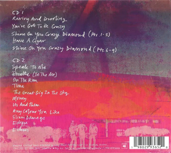 Pink Floyd Live 1975 From The Los Angeles Sports Arena Cd