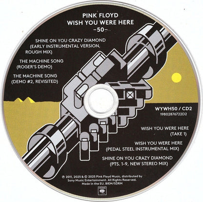 Pink Floyd Wish You Were Here Disco 2 Cd 50th Anniversary Edition