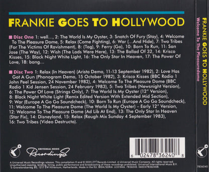 Frankie Goes To Hollywood Welcome To The Pleasuredome 2 Cd