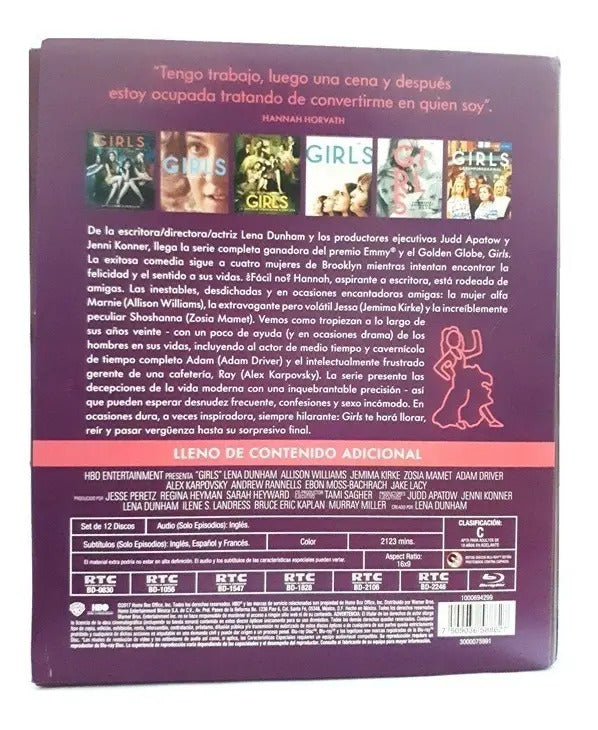 Girls Serie Completa Temporadas 1 2 3 4 5 6 Boxset Blu-ray