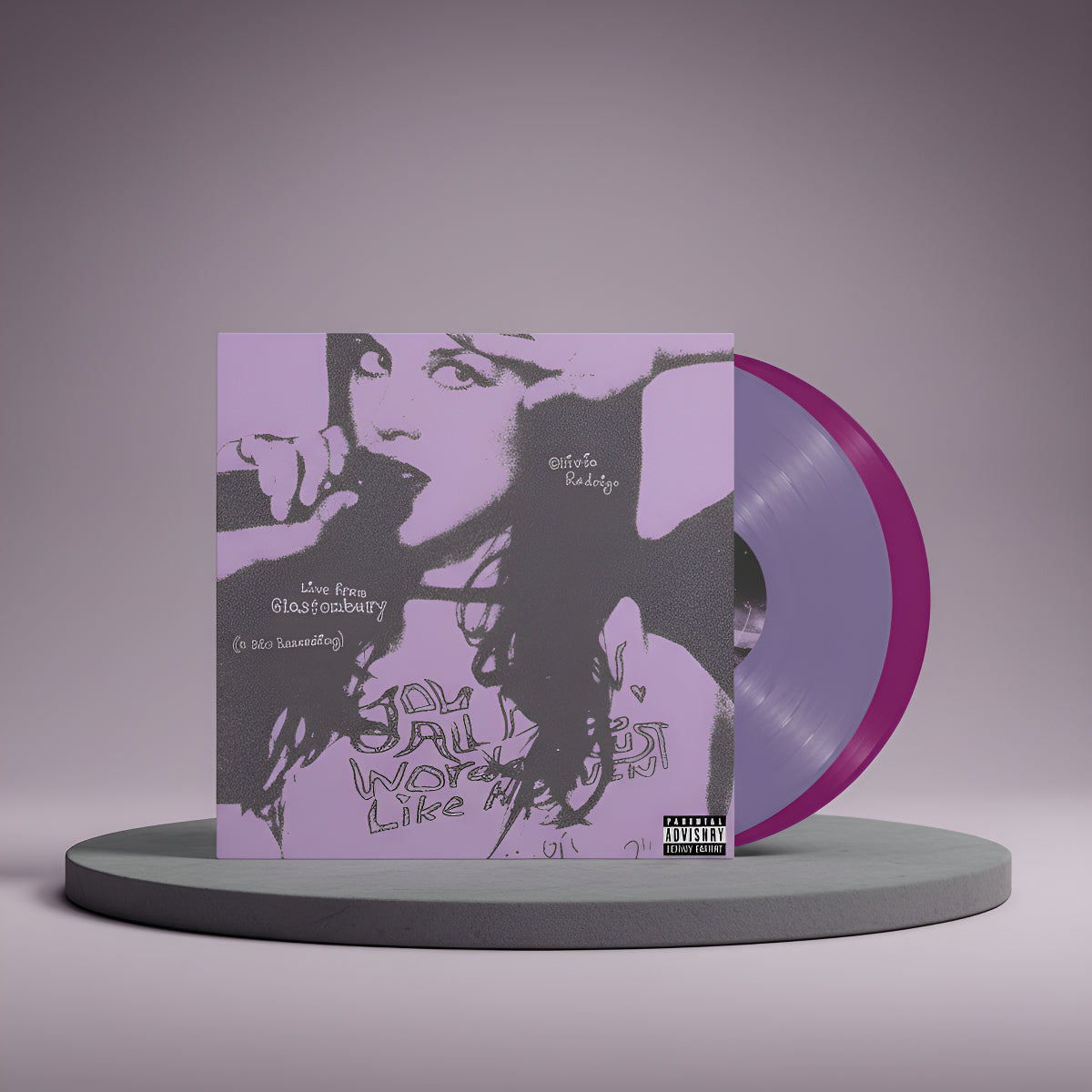 Olivia Rodrigo Live From Glastonbury Bbc Recording 2 Vinyl Purple Pink