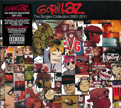 Gorillaz Singles Collection 2001 - 2011 Disco Cd + Dvd