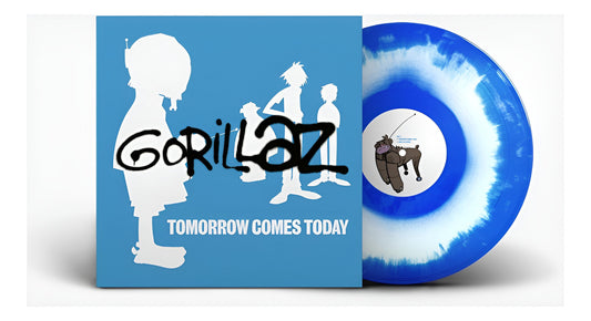 Gorillaz Tomorrow Comes Today Vinyl 12 White/blue Lp Vinyl Edición Limitada