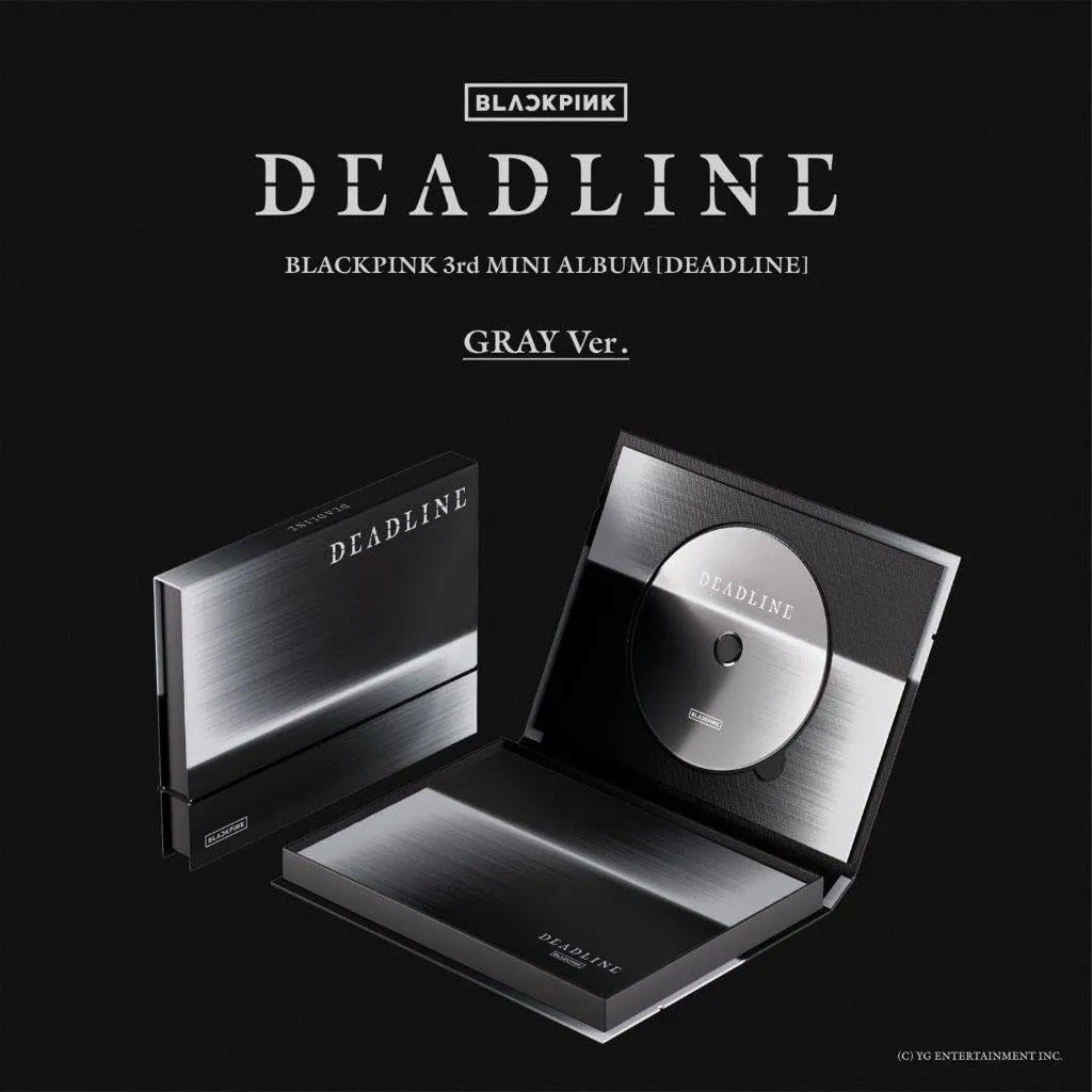 Blackpink 3rd Mini Album Deadline Photobook Original Int. Gray Edition