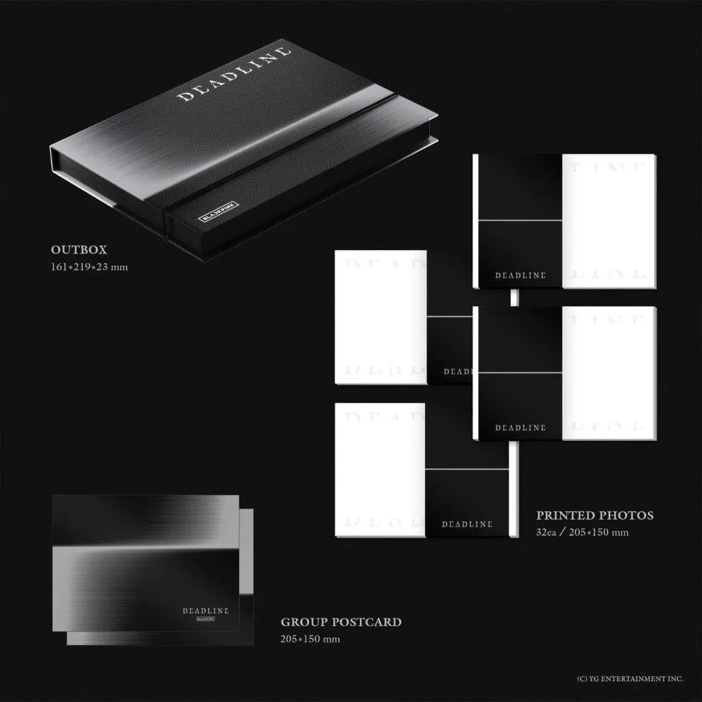 Blackpink 3rd Mini Album Deadline Photobook Original Int. Gray Edition