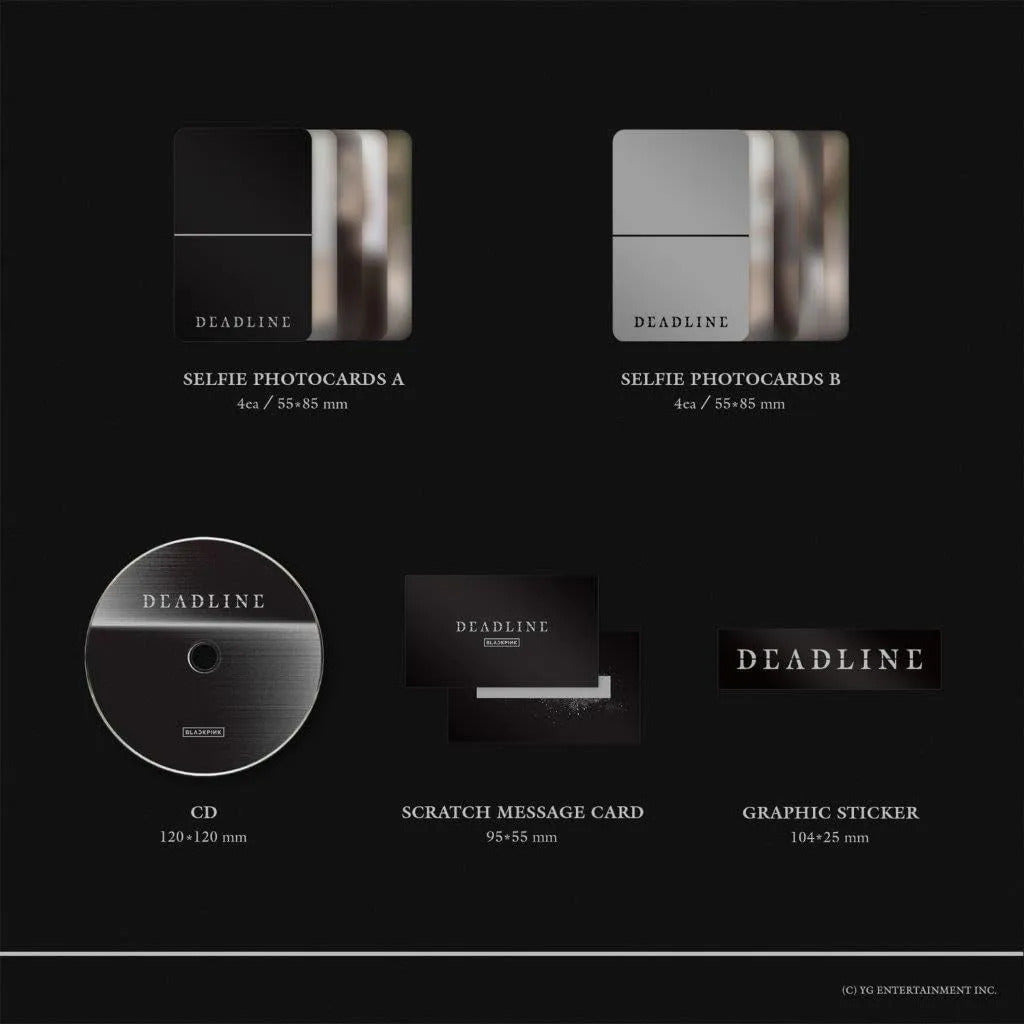 Blackpink 3rd Mini Album Deadline Photobook Original Int. Gray Edition