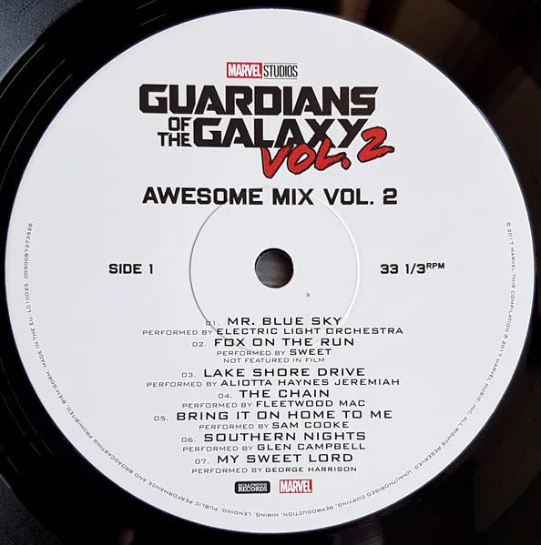 Guardians Of The Galaxy Awesome Mix Vol. 2 Lp Vinyl Black