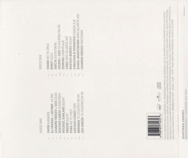 Gustavo Cerati Reversiones / Siempre Es Hoy Cd