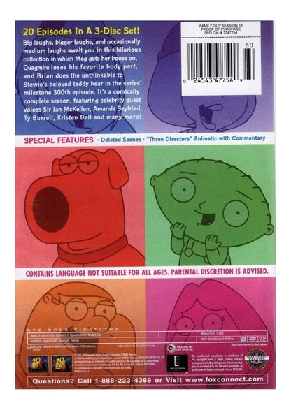 Padre De Familia Family Guy Temporada 16 Dieciseis Dvd