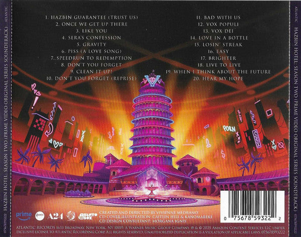 Hazbin Hotel Season Two Soundtrack Cd 2025