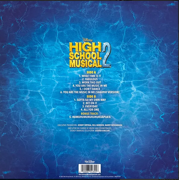 High School Musical 2 Soundtrack Blue Marbled Lp Vinyl