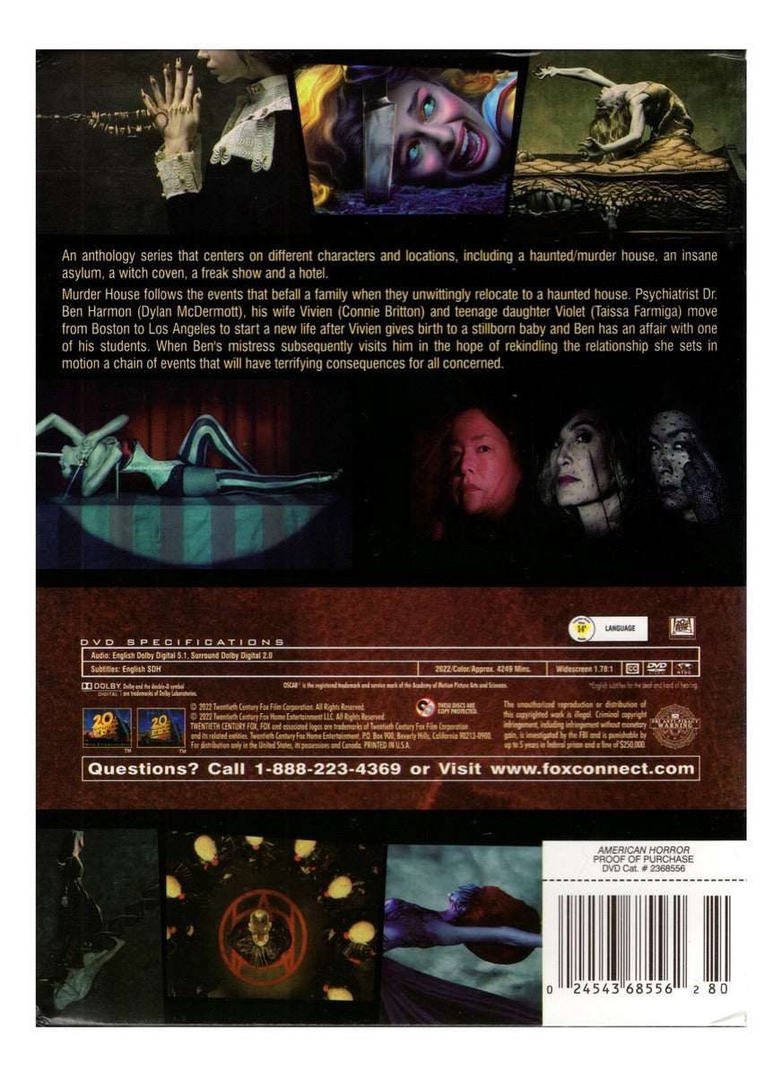 American Horror Story Paquete Temporadas 1 - 8 Serie Dvd