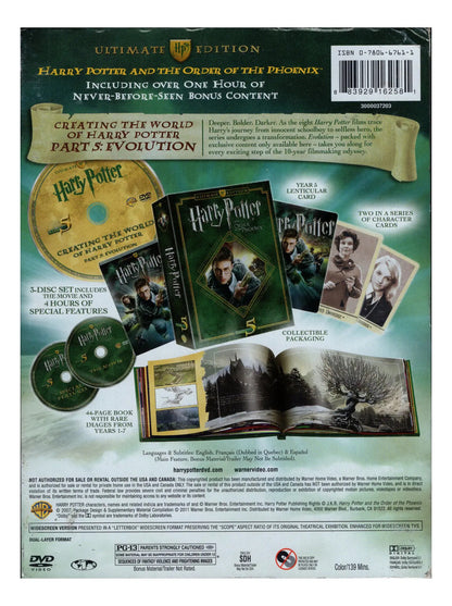 Harry Potter Orden Fenix Año 5 Box Ultimate Edition Dvd