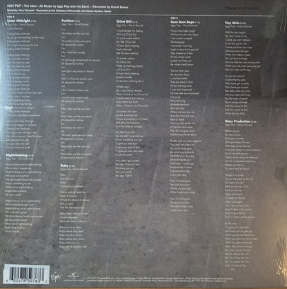 Iggy Pop The Idiot Lp Vinyl National Album Day 2025 Transparent Orange Vinyl Edition