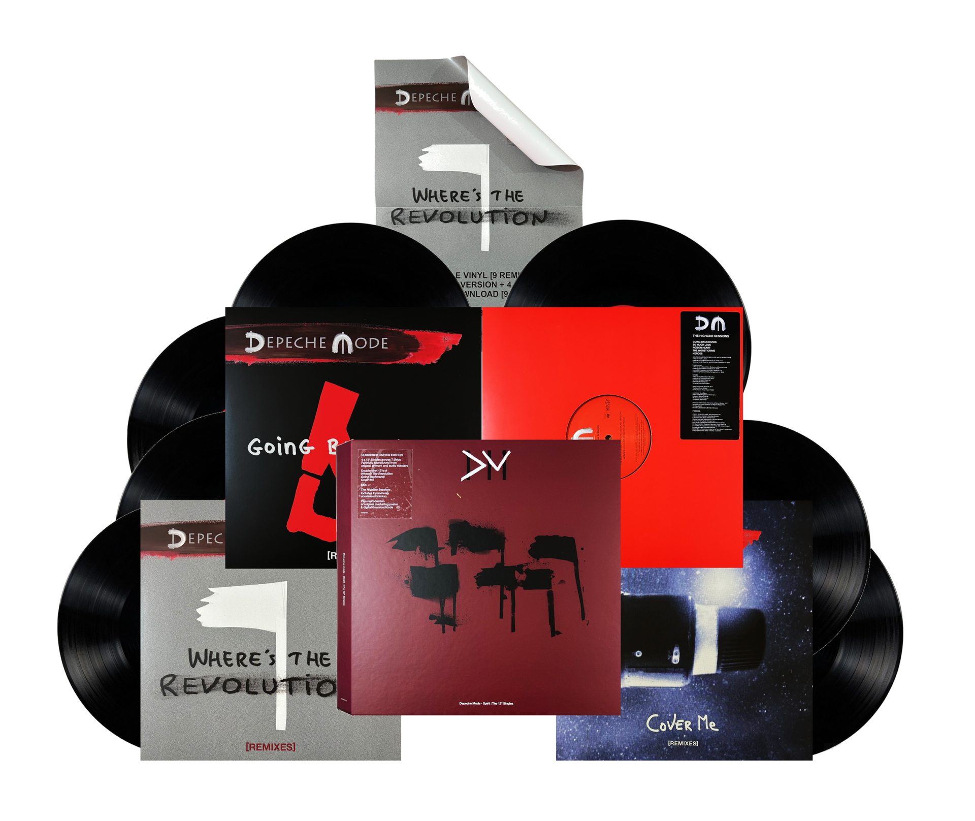 Depeche Mode Spirit The Singles Box 7 Lp Vinyl + Poster – KARZOV