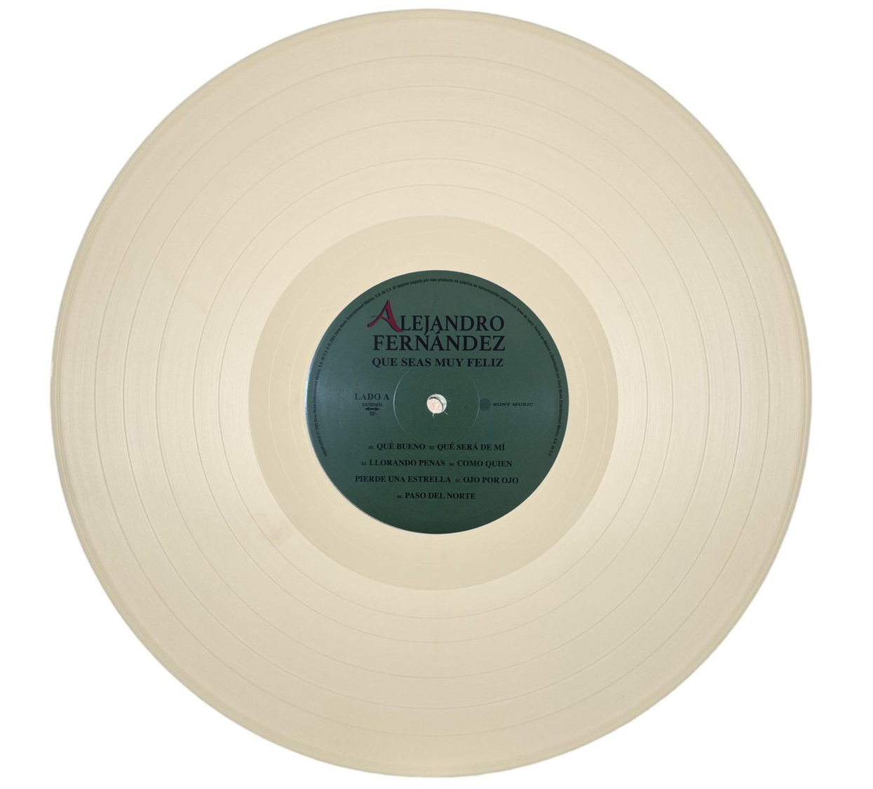 Alejandro Fernandez Que Seas Muy Feliz Yellow Lp Vinyl
