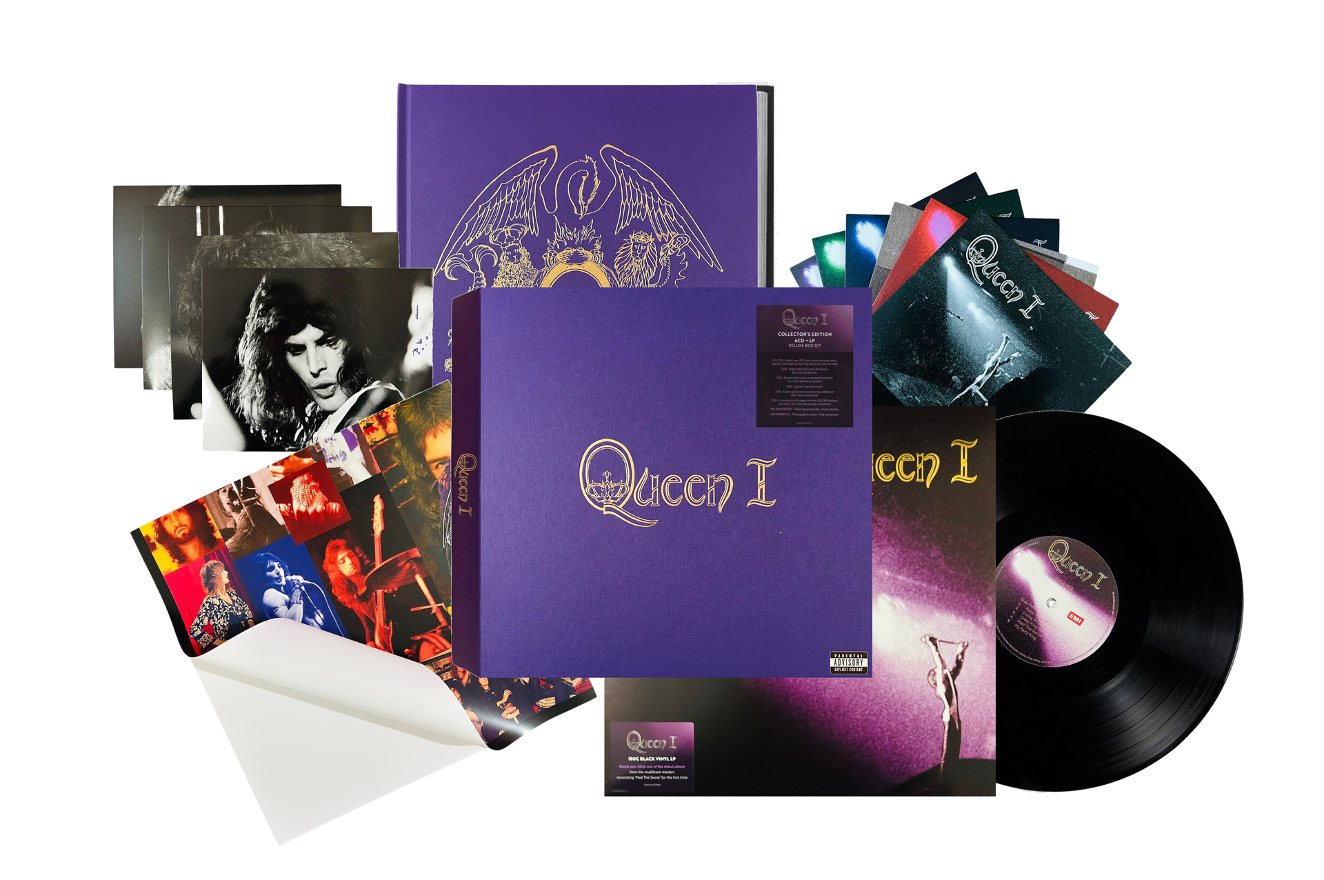Queen 1 Uno Collectors Edition Box Deluxe 6 Cd + Lp + Book – KARZOV
