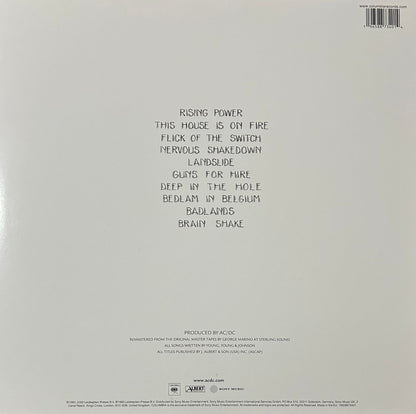 Ac/dc Flick Of The Switch 50th Anniversary Gold Lp Vinyl
