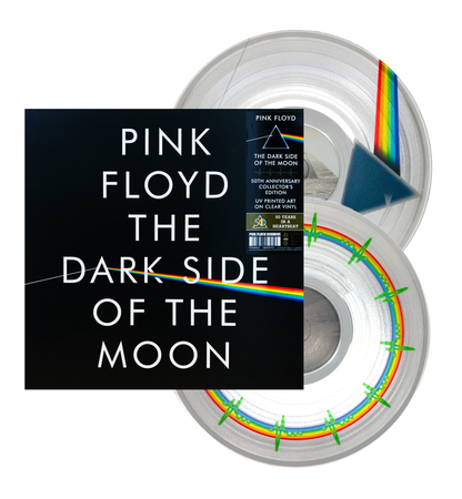 Pink Floyd Dark Side Moon 50th Anniversary 2 Clear Lp Vinyl