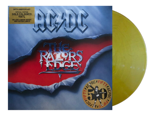 AC / DC - The Razors Edge / 50th Anniversary - Gold Lp Vinyl