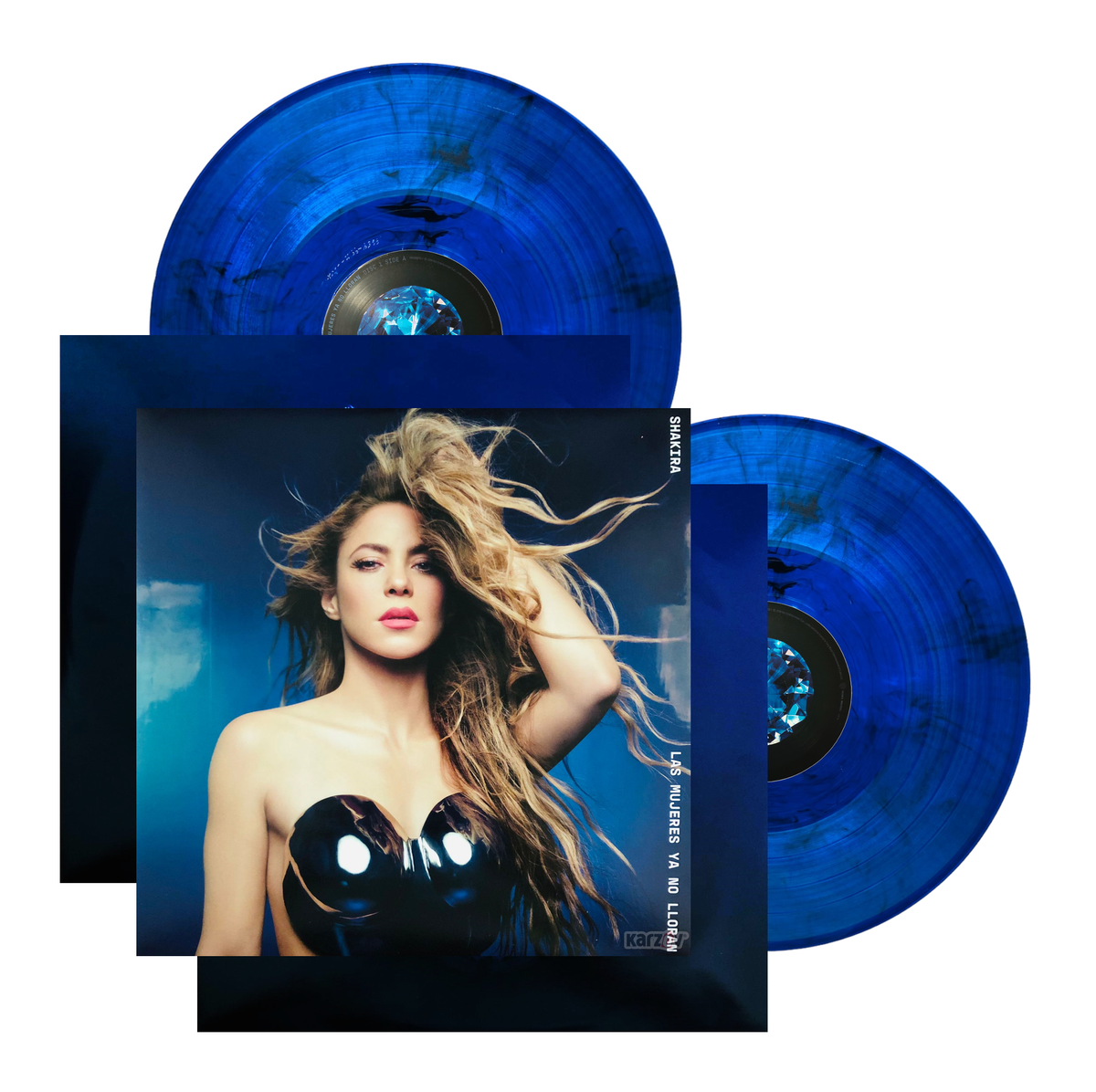 Shakira Las Mujeres Ya No Lloran Zafiro Blue 2 Lp Vinyl KARZOV shakira-las-mujeres-ya-no-lloran-zafiro-blue-2-lp-vinyl-karzov