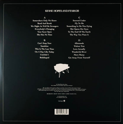 Keane Hopes And Fears 20th Anniversary Gatefold 2 Lp Vinyl