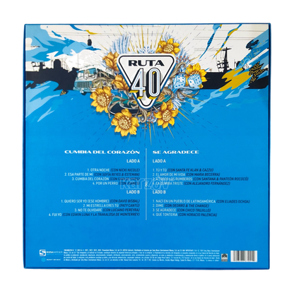 Los Ángeles Azules - Ruta 40 - Blue & Orange Lp Vinyl