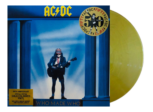 AC / DC - Who Made Who / 50th Anniversary - Gold Lp Vinyl