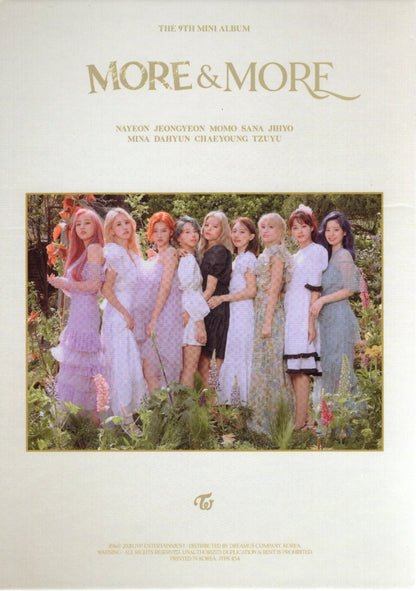 Twice 9th Mini Album More & More Disco Cd Version B