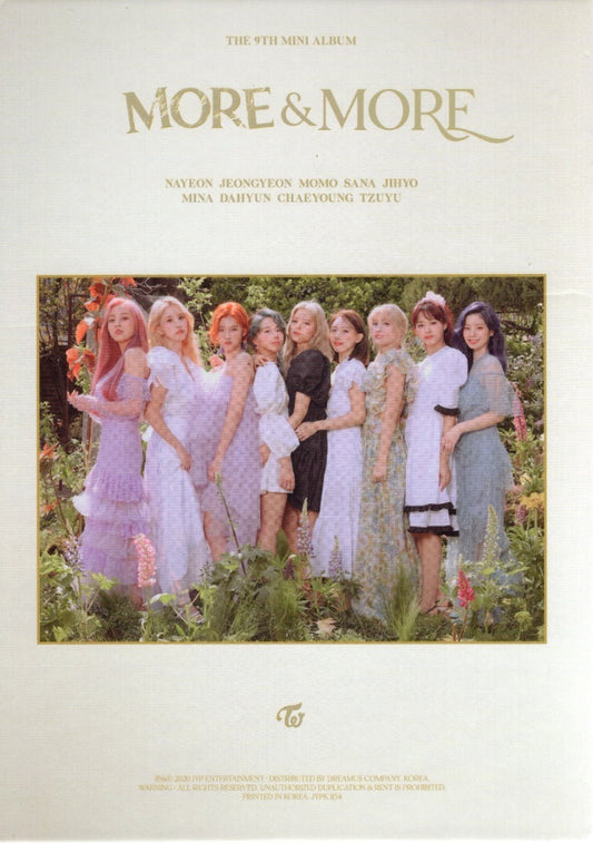 Twice 9th Mini Album More & More Disco Cd Version B