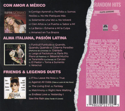 Filippa Giordana Random Hits Con Amor A Mexico Box 3 Discos Cd