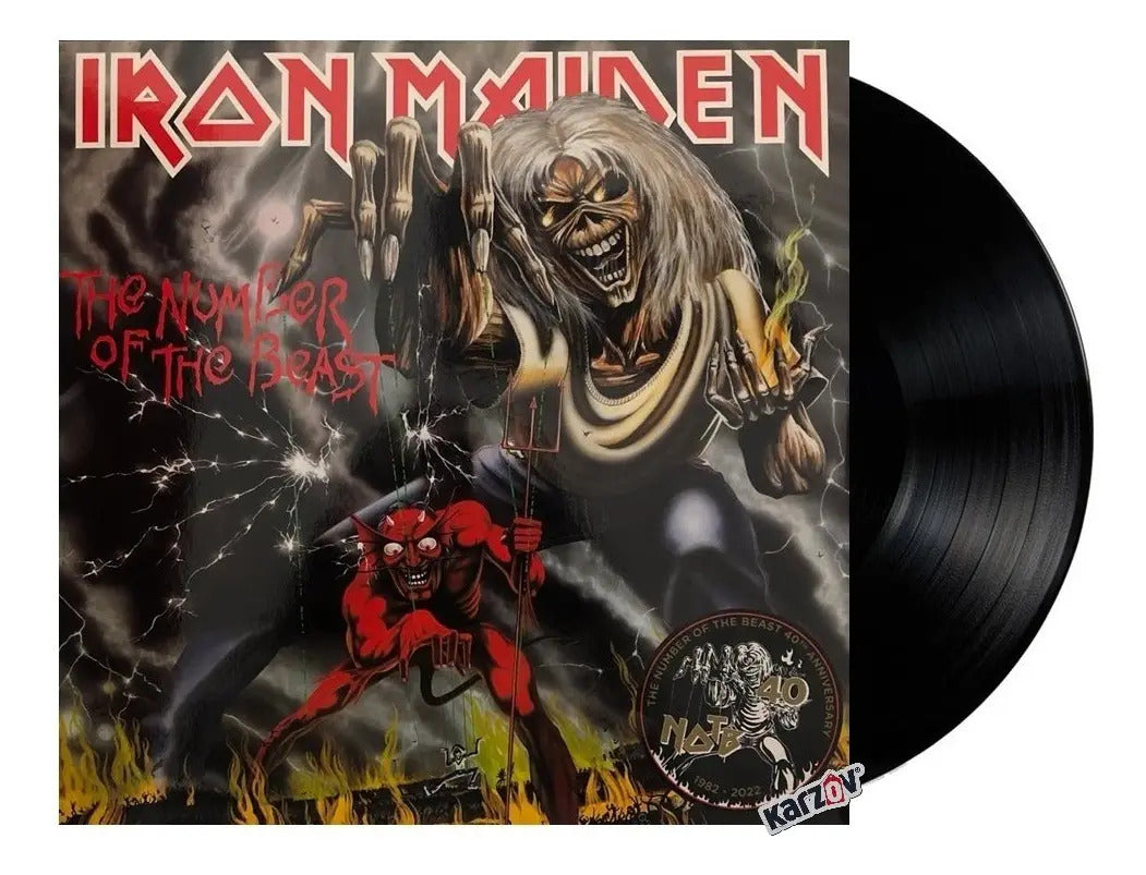 Iron Maiden The Number Of The Beast Lp Acetato Vinyl