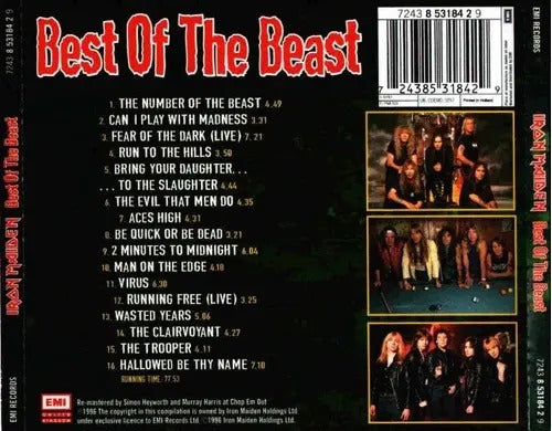 CD Iron Maiden Best Of The Beast 1996 Heavy Metal Warner Music