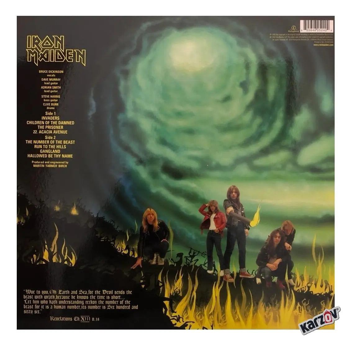 Iron Maiden The Number Of The Beast Lp Acetato Vinyl