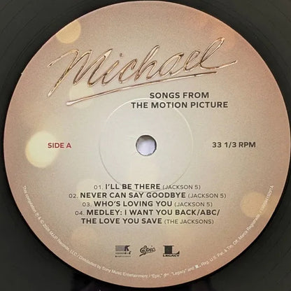 Michael Jackson Songs From The Motion Picture La Pelicula LP