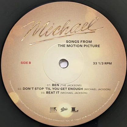 Michael Jackson Songs From The Motion Picture La Pelicula LP