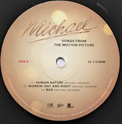 Michael Jackson Songs From The Motion Picture La Pelicula LP