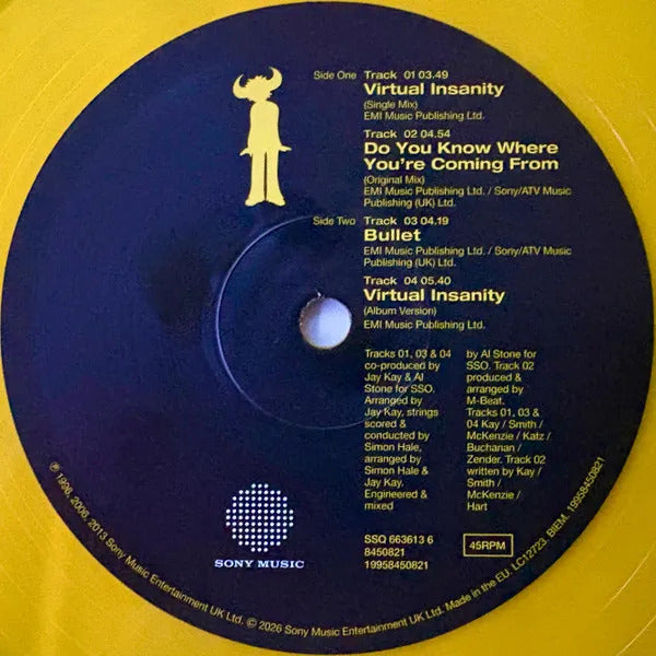 Jamiroquai Virtual Insanity Limited 30th Anniversary Vinyl