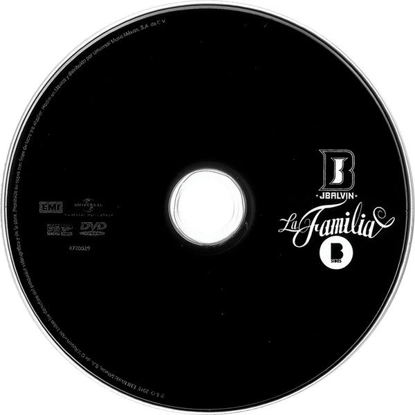 J Balvin La Familia B Sides Cd + Dvd